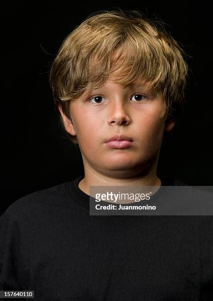 11 Year Old Cute Boy Portrait Blonde Photos And Premium High Res