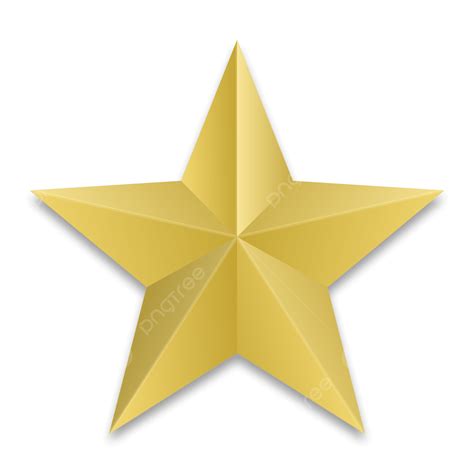 Shining Star Golden Star Glowing Star D Star Png And Vector With
