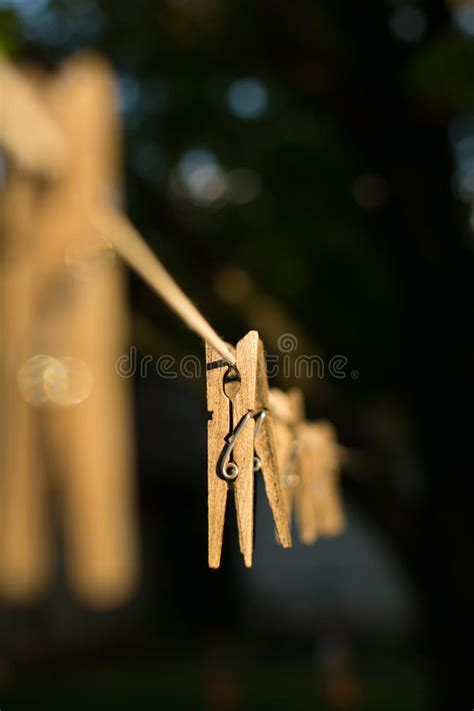 Wooden Clothespin Stock Photo Image Of Clamp Laundry 97431840