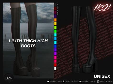 Lilith Thigh High Boots Hc21 The Sims 4