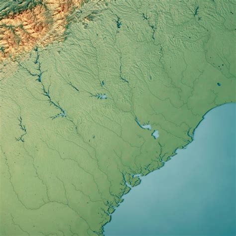 South Carolina Cartography Map Topography Stock Photos Pictures