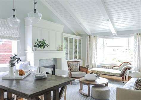 Ceiling is reclaimed tongue and groove oak flooring. Small Interior Renovation - Home Bunch Interior Design
