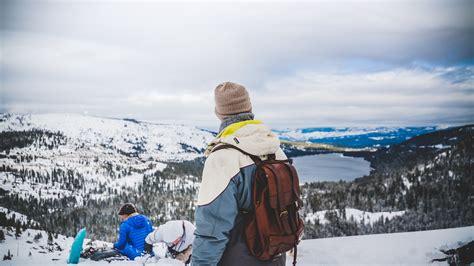 Fotos Gratis Persona Nieve Invierno Excursionismo Lago Aventuras
