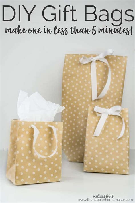 Gift wrapping ideas paper bag. DIY Gift Bags from Wrapping Paper | The Happier Homemaker