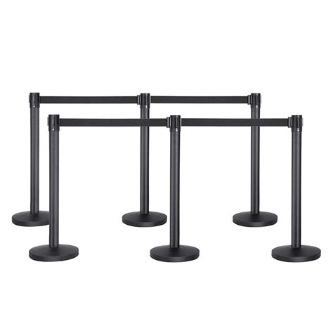 Black Retractable Stanchion Mutton Party And Tent Rental
