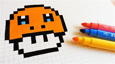 Starters salamèche carapuce bulbizarre pokemon. Handmade Pixel Art - How To Draw Charmander Mushroom # ...