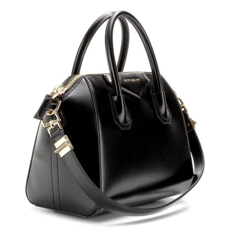 Givenchy Antigona Small Leather Tote In Black Black Made In Italy Lyst
