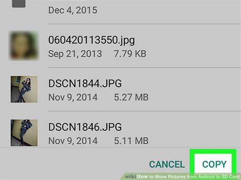 Here are the steps in detail. 3 Ways to Move Pictures from Android to SD Card - wikiHow