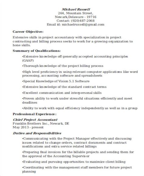 Your great accounting resume is gone . 26+ Accountant Resume Templates - PDF, DOC | Free ...