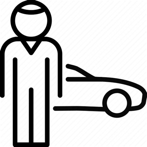 Car Driver Human Man Person Icon