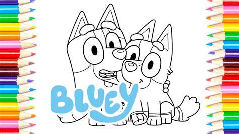 Bluey And Bingo Coloring Video Learning For Kids Disney Coloring