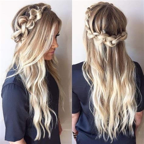 Knotted Crown Braid Hairstyle Inspiration Wedding Hairstyles Half Up