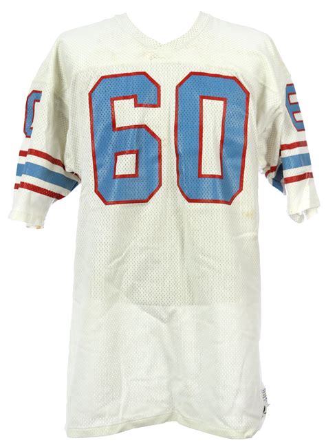 Lot Detail 1975 82 Ed Fisher Houston Oilers Game Worn Road Jersey