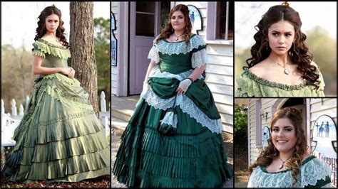 The Vampire Diaries Katherine Pierce Green 1864 Ball Gown