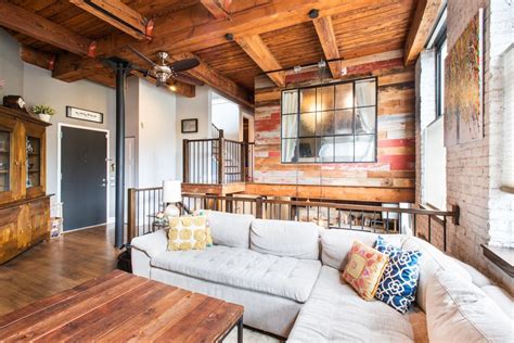Rustic Meets Modern In This Tri Level Lincoln Park Timber Loft