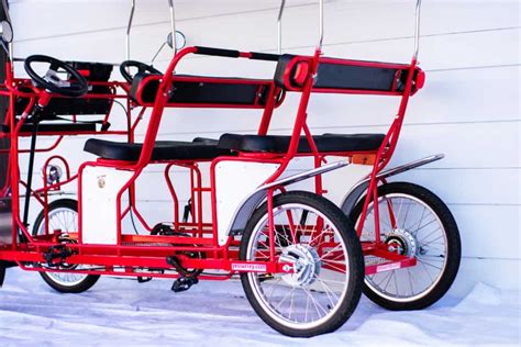 Double Bench Quadricycle 4 Wheel Pedal Bike Yes Surrey Bike Company
