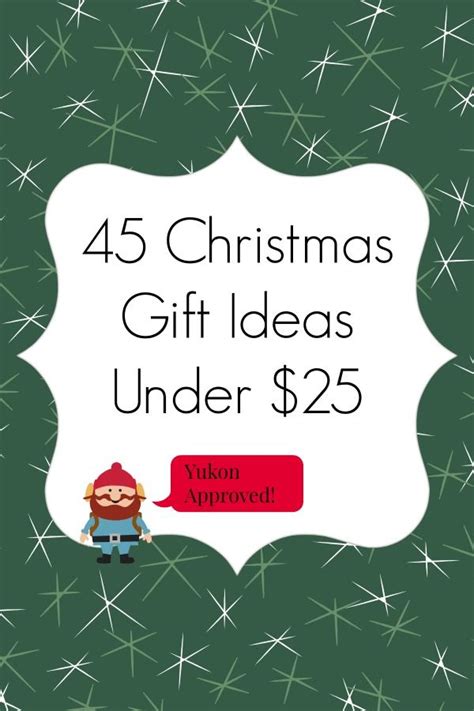 Especially if you're involved in a gift exchange with a $25 limit. 60+ Christmas Gift Ideas Under $25 • Part-Time Money ...