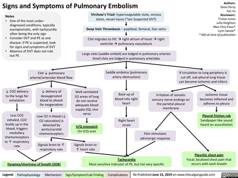 Signs And Symptoms Of Pulmonary Embolism Calgary Guide