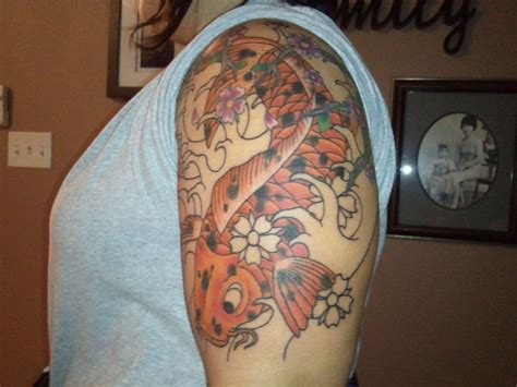 9th Tattoo Not Done Still Need To Add Cherry Bloosom And Water Continuation Of My Japanese Sleeve