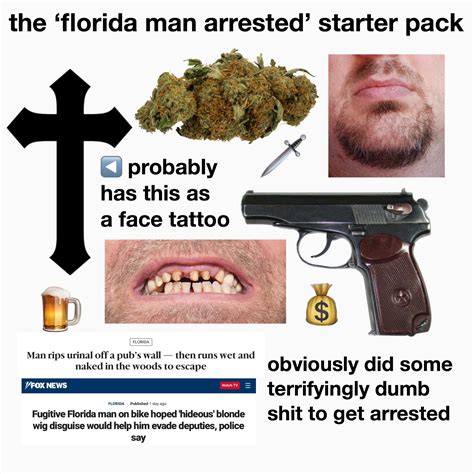 The ‘florida Man Arrested Starter Pack Rstarterpacks