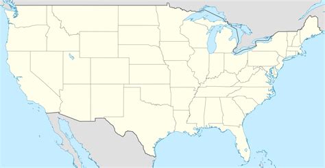 Usa Location Map