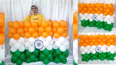 15 August Independence Day Decoration Idea Flag With Balloon Decoration Idea 15 Aug 2021