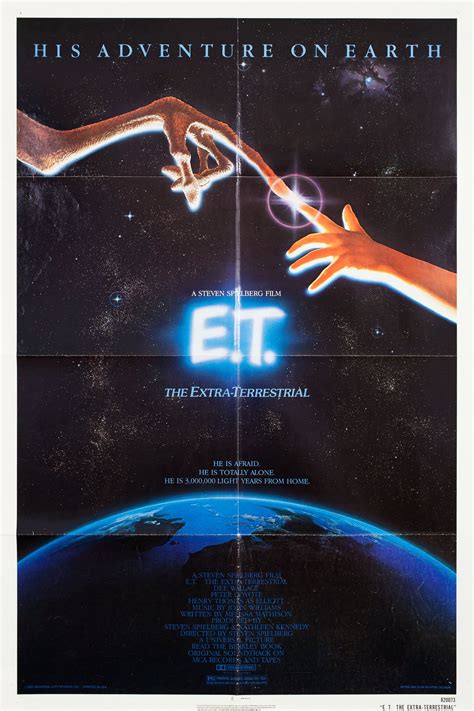Et The Extra Terrestrial Original 1982 Us One Sheet Movie Poster