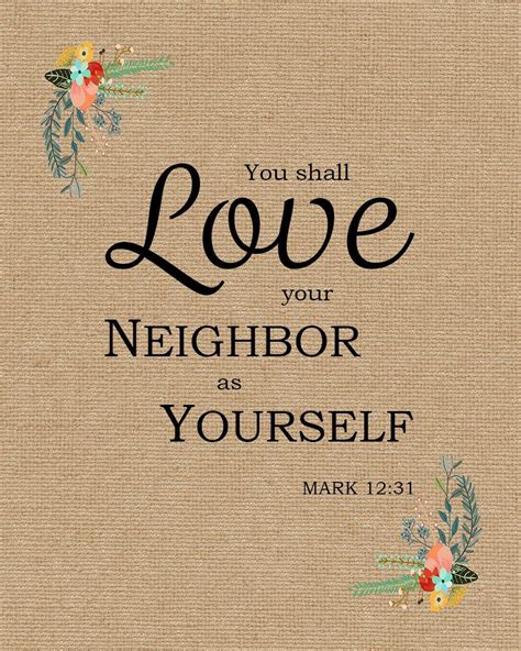 Image Result For Love Thy Neighbor Craft Love Your Neighbour Mark 12 31 Neighbor Quotes