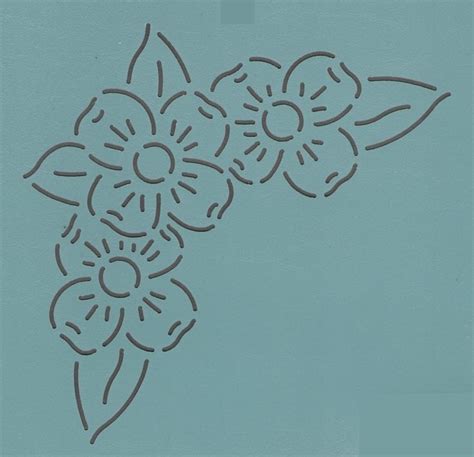 Dogwood Bouquet 8 Quilting Stitch Patterns Quilting Stencils