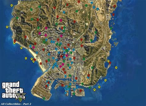Gamevision Gta All Collectible Locations Map Graphic