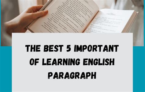 The Best 5 Important Of Learning English Paragraph English Writing Site