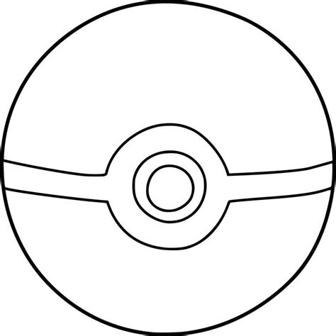 Pokemon Ball Coloring Pages Sketch Coloring Page