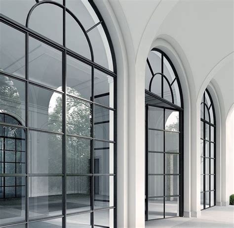Black Steel Arched Windows Arched Windows Iron Doors Wrought Iron Doors