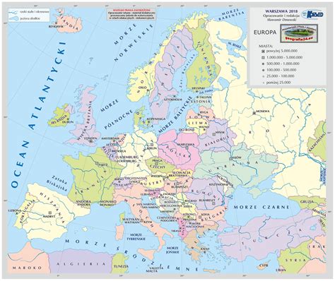 Mapa Polityczna Europy Ze Stolicami ściąga Mapa