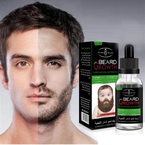 2018 professional men beard growth enhancer facial nutrition moustache grow beard shaping tool