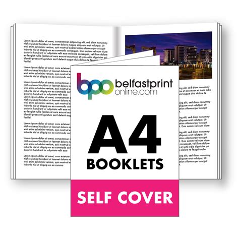 A4 Booklets Self Cover 170gsm Silk Belfast Print Online