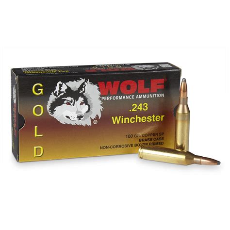 Wolf Gold 243 Winchester Sp 100 Grain 20 Rounds 24501 243