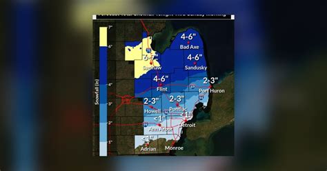 Winter Storm Warning Posted For Mid Michigan Metro Detroit Could See 1