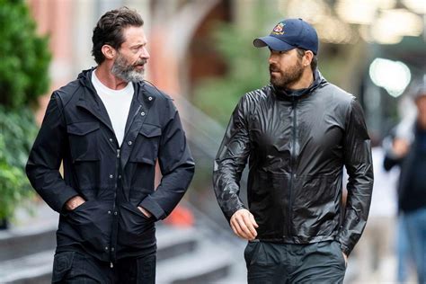 Hugh Jackman Seen Out For Walk With Pal Ryan Reynolds After Announcing