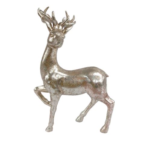 Metal design reindeer gold glittered animal sculpture showpiece festive and christmas indoor. Holiday Living Reindeer Indoor Christmas Decoration at ...