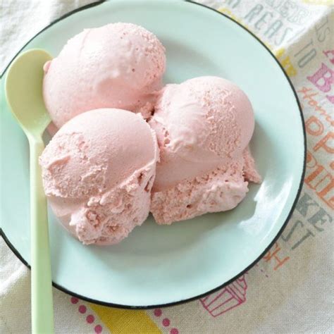 Pink Lemonade Ice Cream With Strawberries And Fresh Lemon Zest Ice