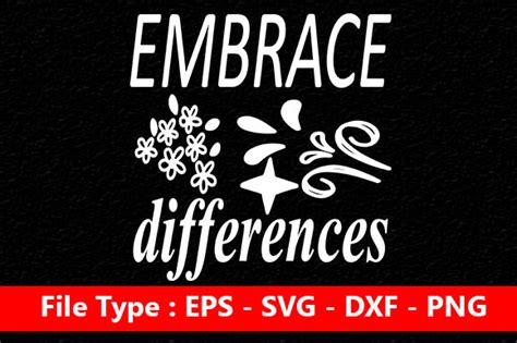 Autism Svg Design Embrace Differences Graphic By Rumanulislam2014