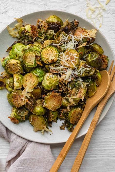 parmesan brussel sprouts oven roasted feelgoodfoodie