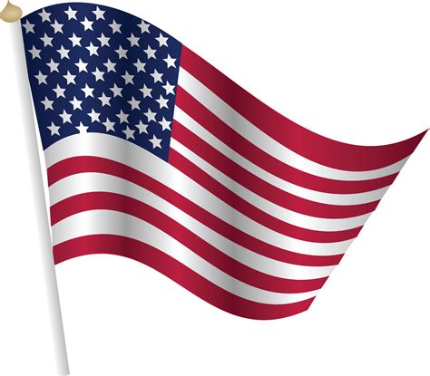 Free Clipart Of A Fourth Of July United States Flag
