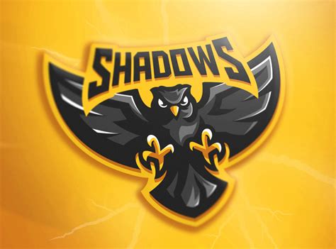 Shadows Premade Mascot Logo Sold Mascot Logo Game Logo Design