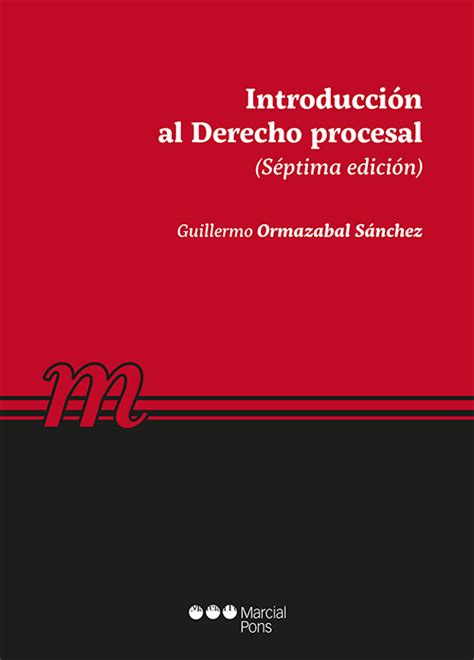 Libro Introducción Al Derecho Procesal 9788491236979 Ormazábal