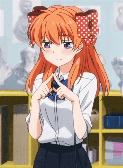 Anime Shy Pose Embarrassed Blushing Hinako Timida Metadinhas Gstatic