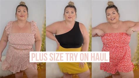 shein plus size try on haul summer 2020 youtube