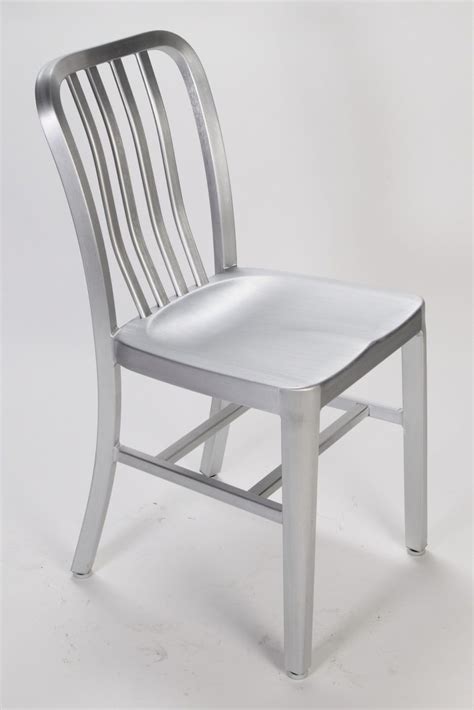Brushed Aluminum Dining Chair Restaurant Furniture Warehouse Dining