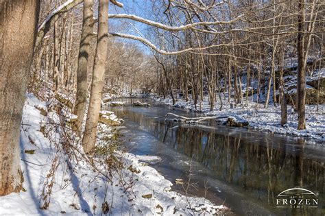 Clifton Gorge State Nature Preserve In Winter Art Of Frozen Time